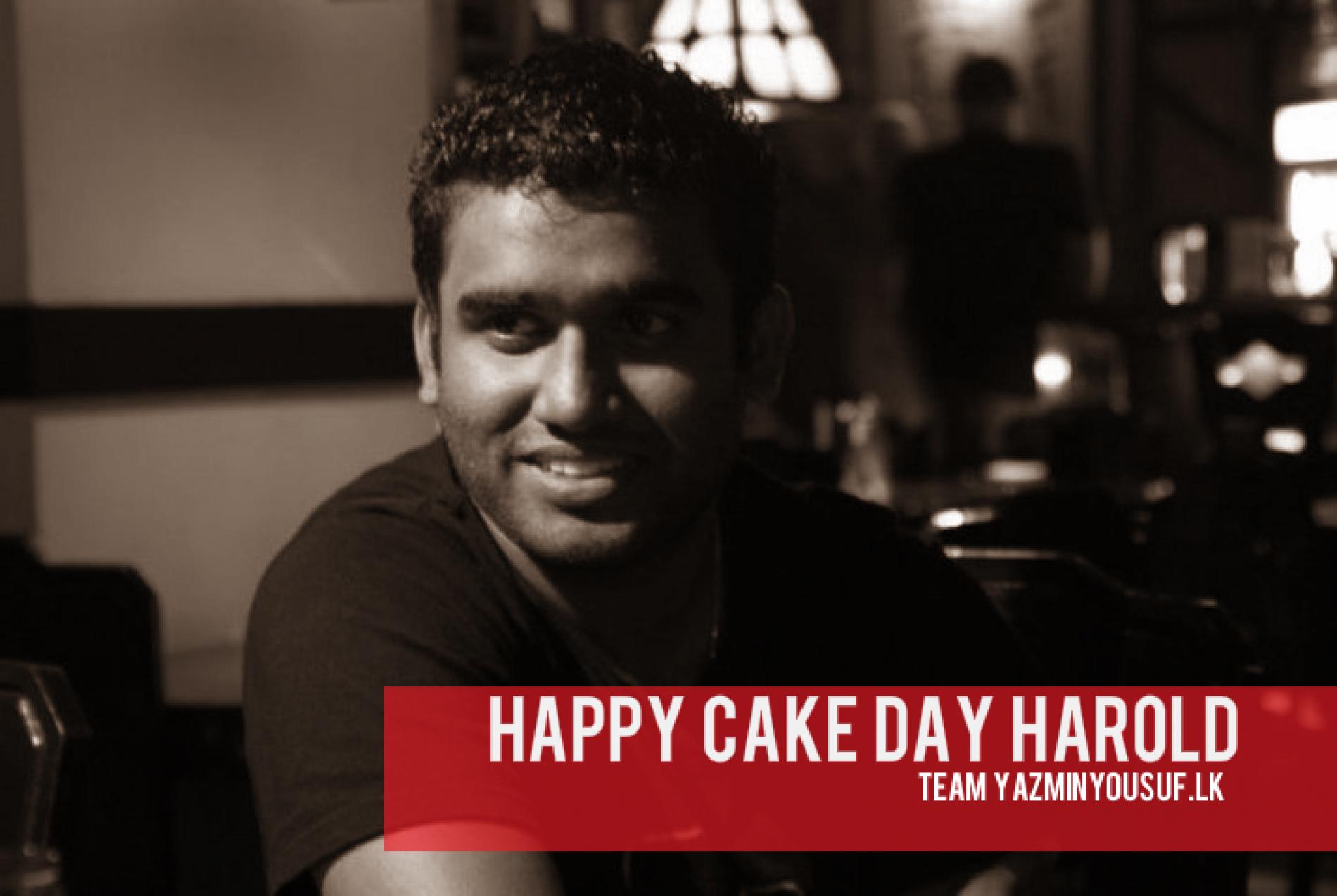 Happy Cake Day Harold