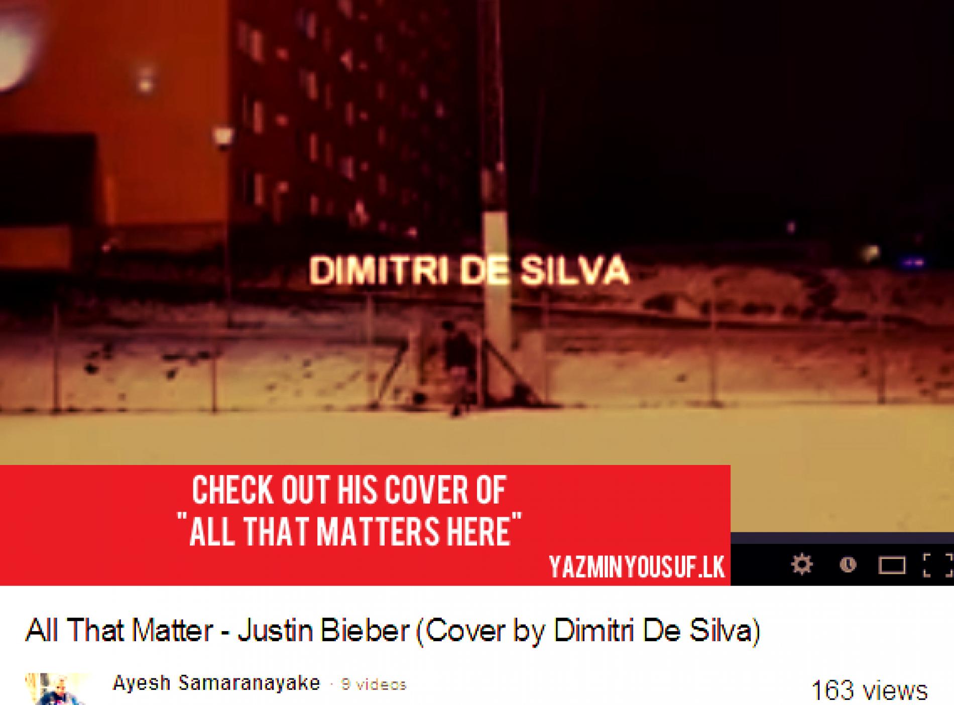 Dimitri De Silva – All That Matters (Cover)