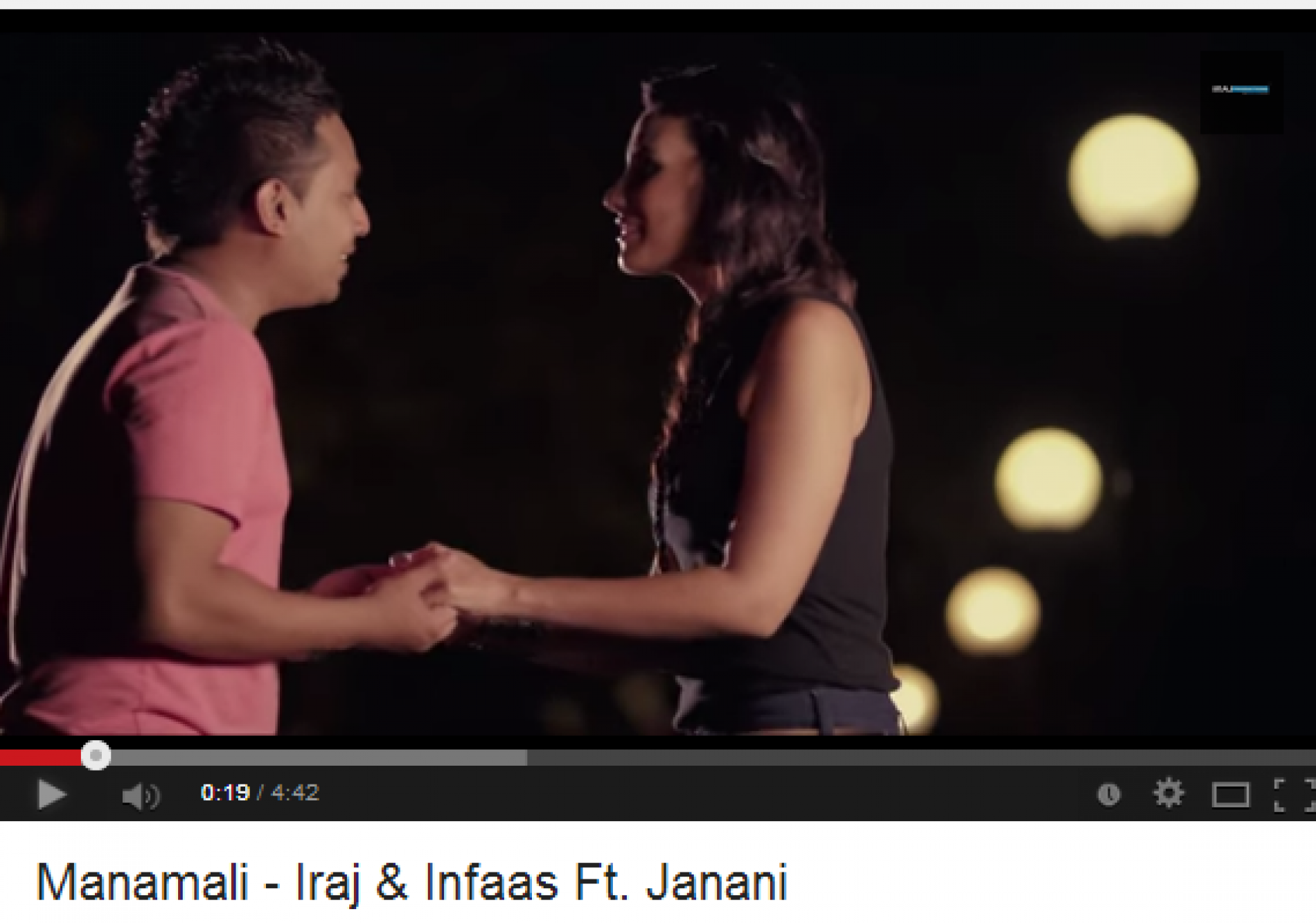 Iraj & Infaas Ft. Janani – Manamali : 2 Million Hits N Counting