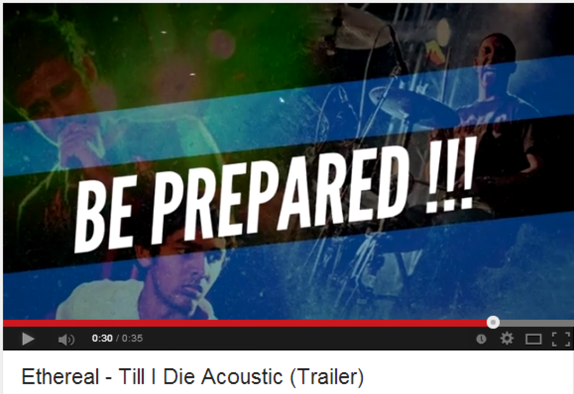 Ethereal – Till I Die Acoustic (Trailer)