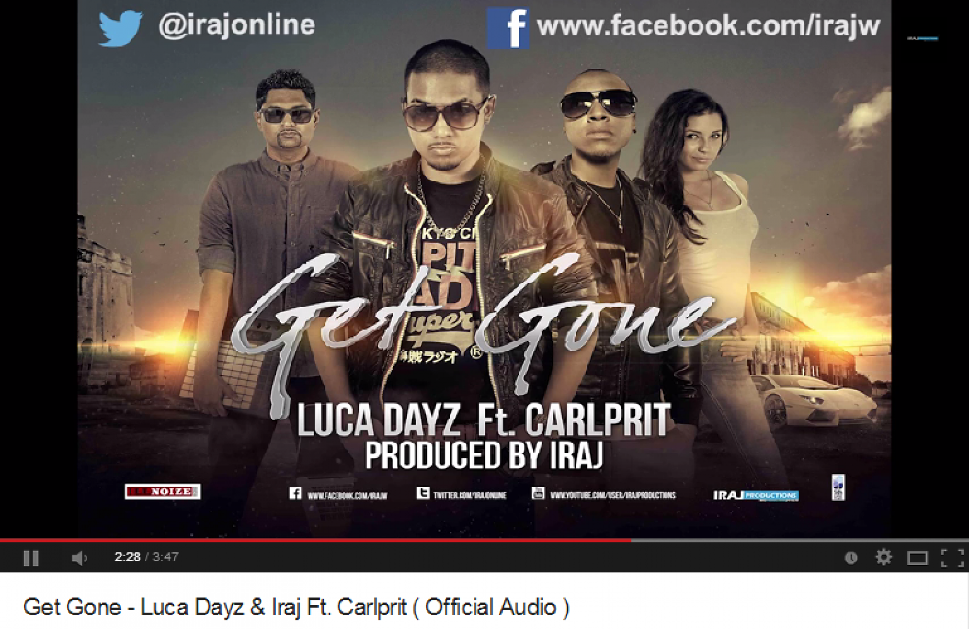 Iraj: Luca Dayz Ft Carlprit: Get Gone