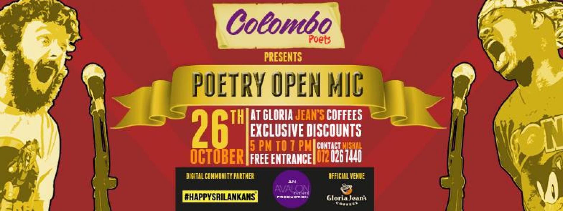 Colombo Poets Presents: Poetry Open Mic