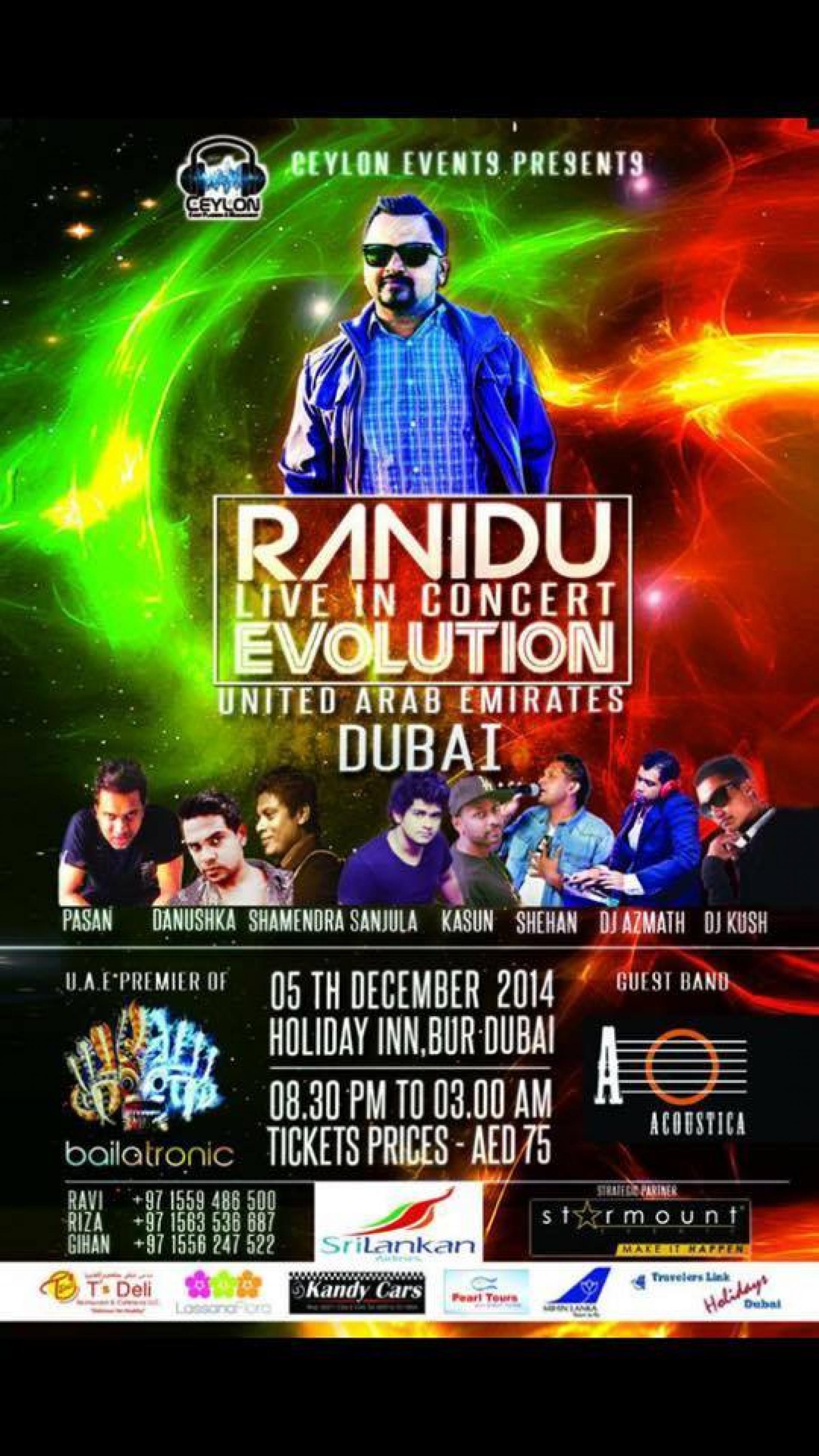 Ranidu: Evolution Live In Concert (Dubai)