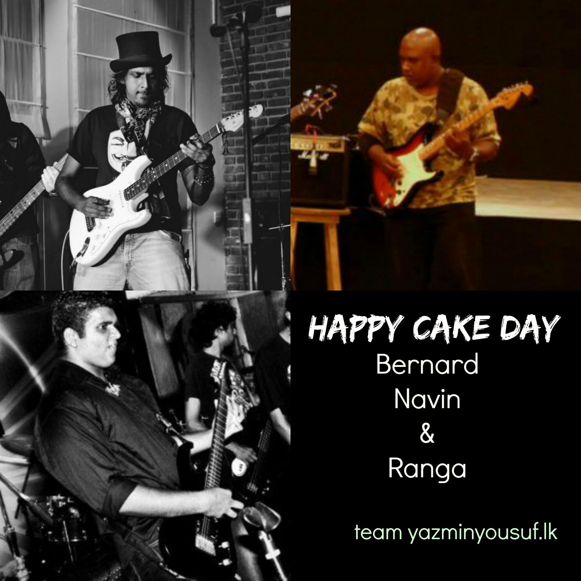 Happy Cake Day To Bernard, Navin & Ranga