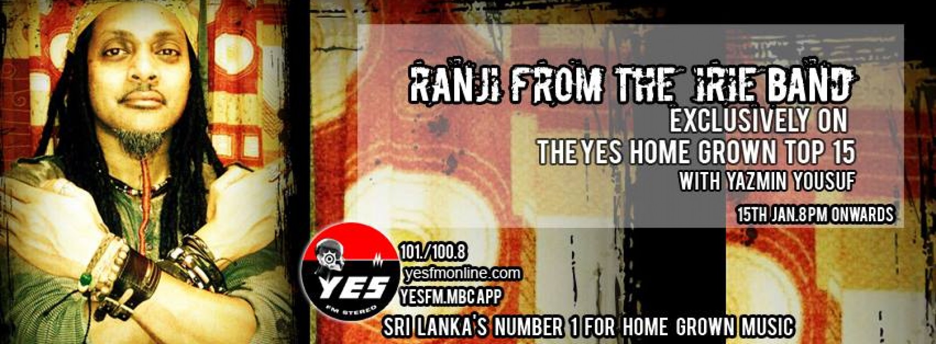 Ranji Of The IRIE Band On YES Home Grown Top 15