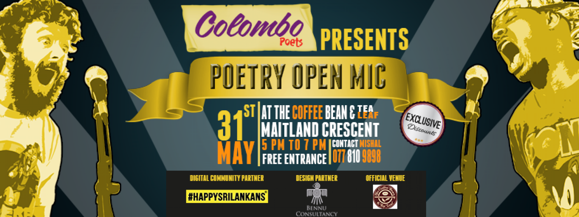 Colombo Poets Presents: Poetry Open Mic [May]