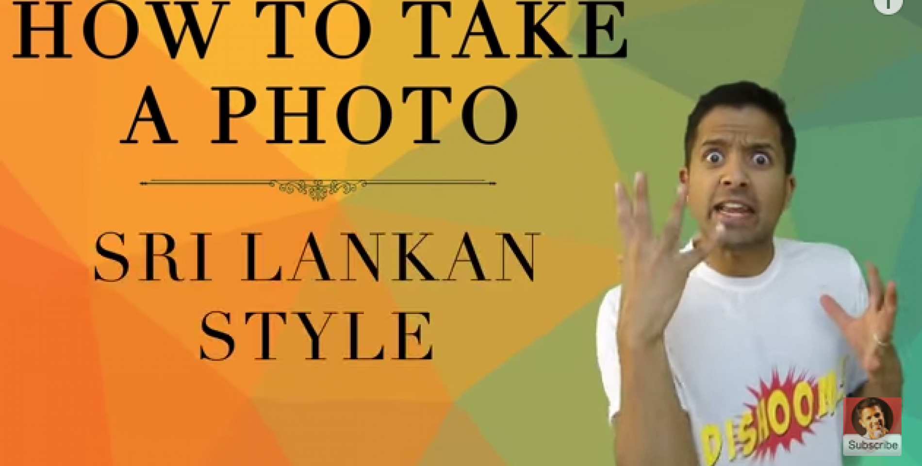 Jehan R: How To Take A Photo (Sri Lankan Style)