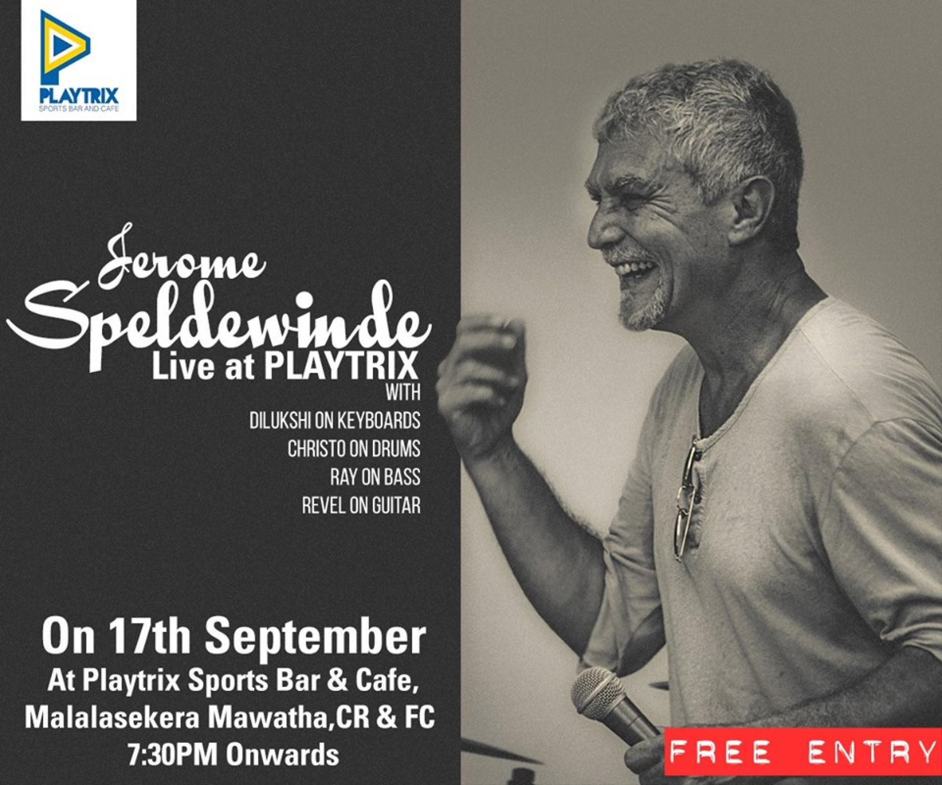 Jerome Speldewinde Live at Playtrix