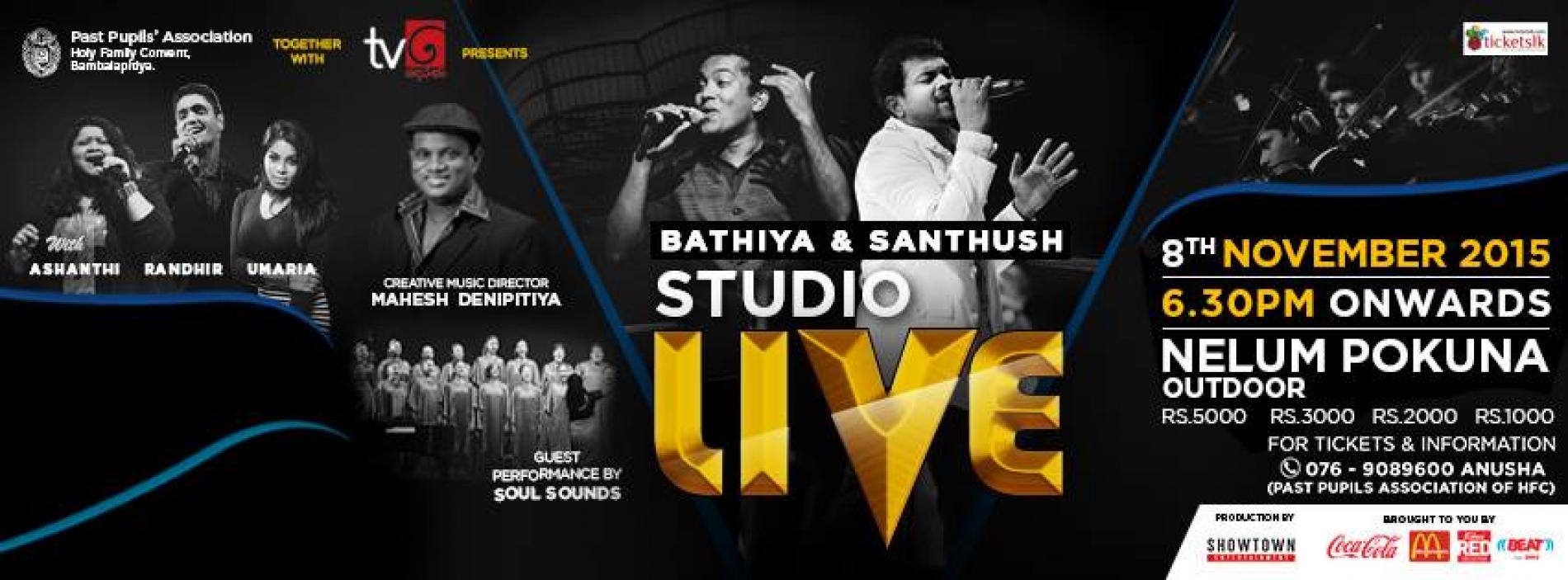 BATHIYA & SANTHUSH STUDIO LIVE