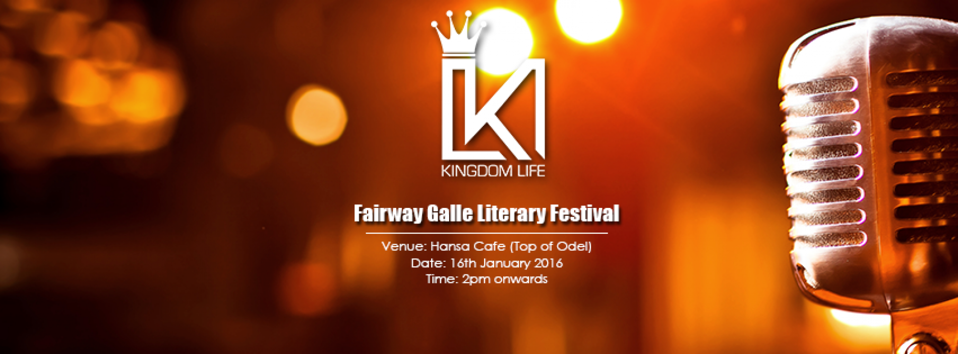 Kingdom Life LIVE @ The Fairway Galle Literary Festival