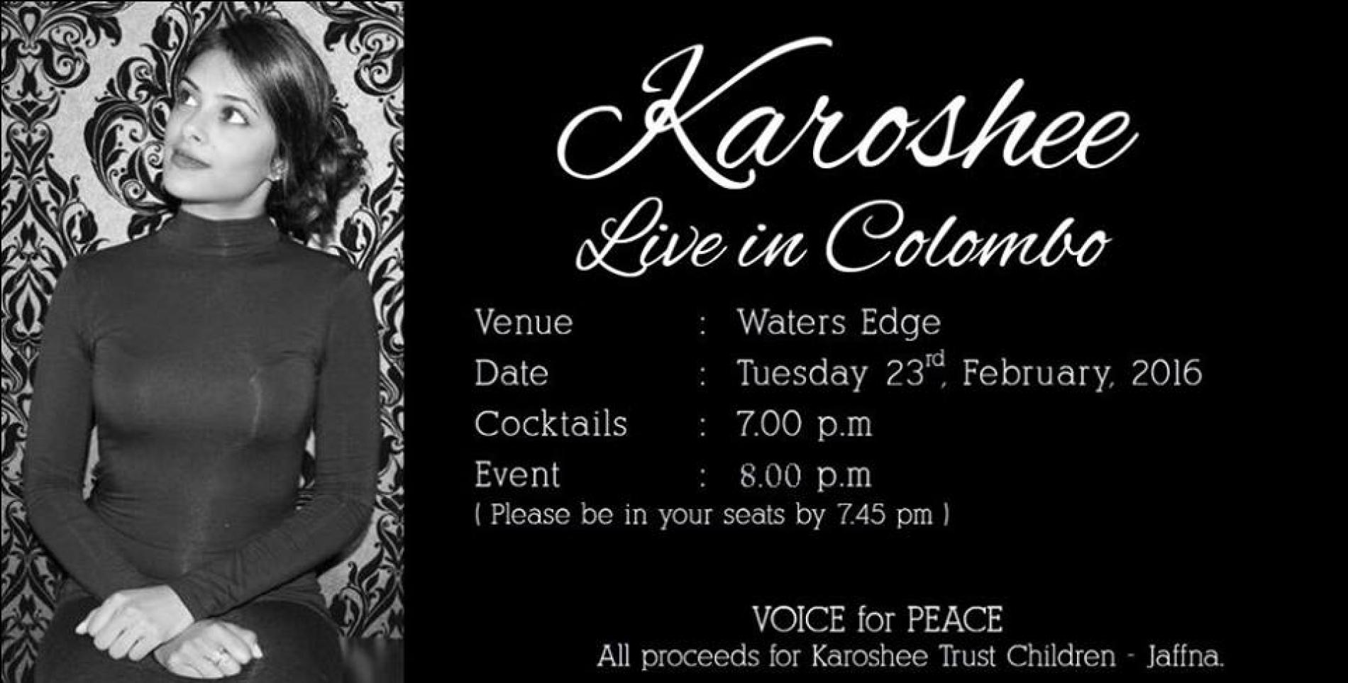 Karoshee Live in Colombo