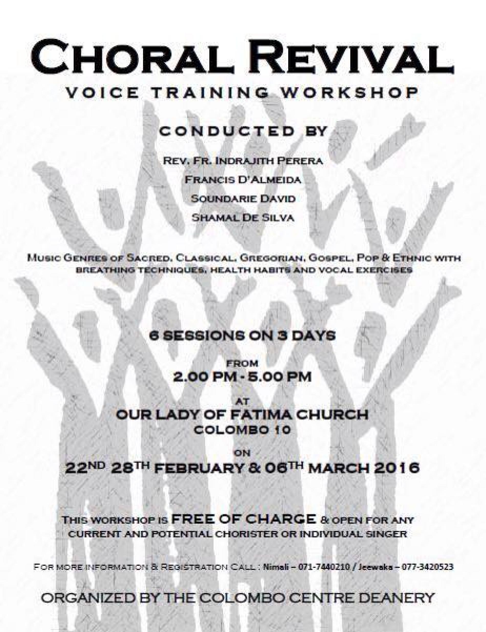 Choral Revival Workshop