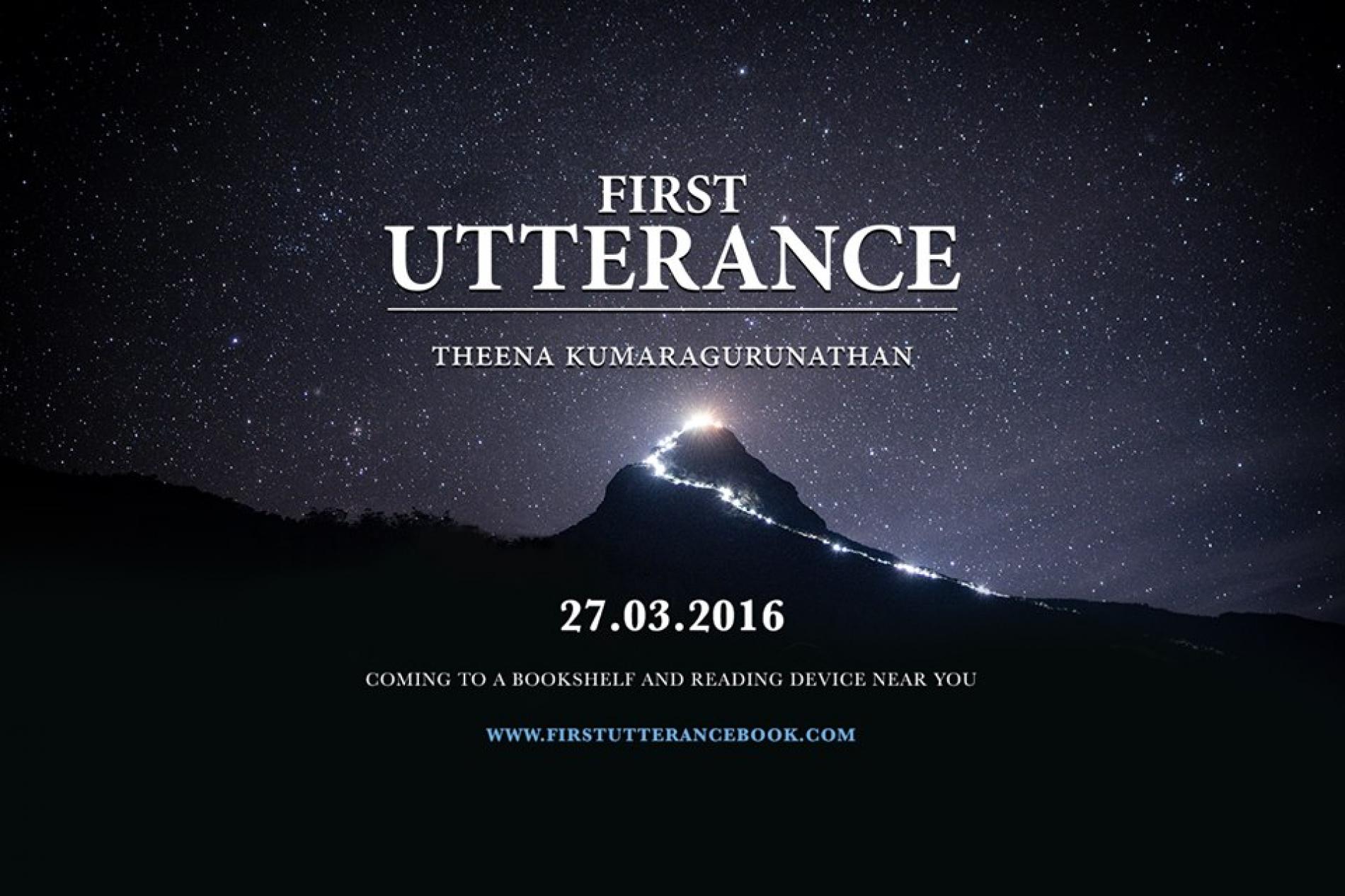 Theena On His Debut Novel : First Utterance (The Miragian Cycles) & More