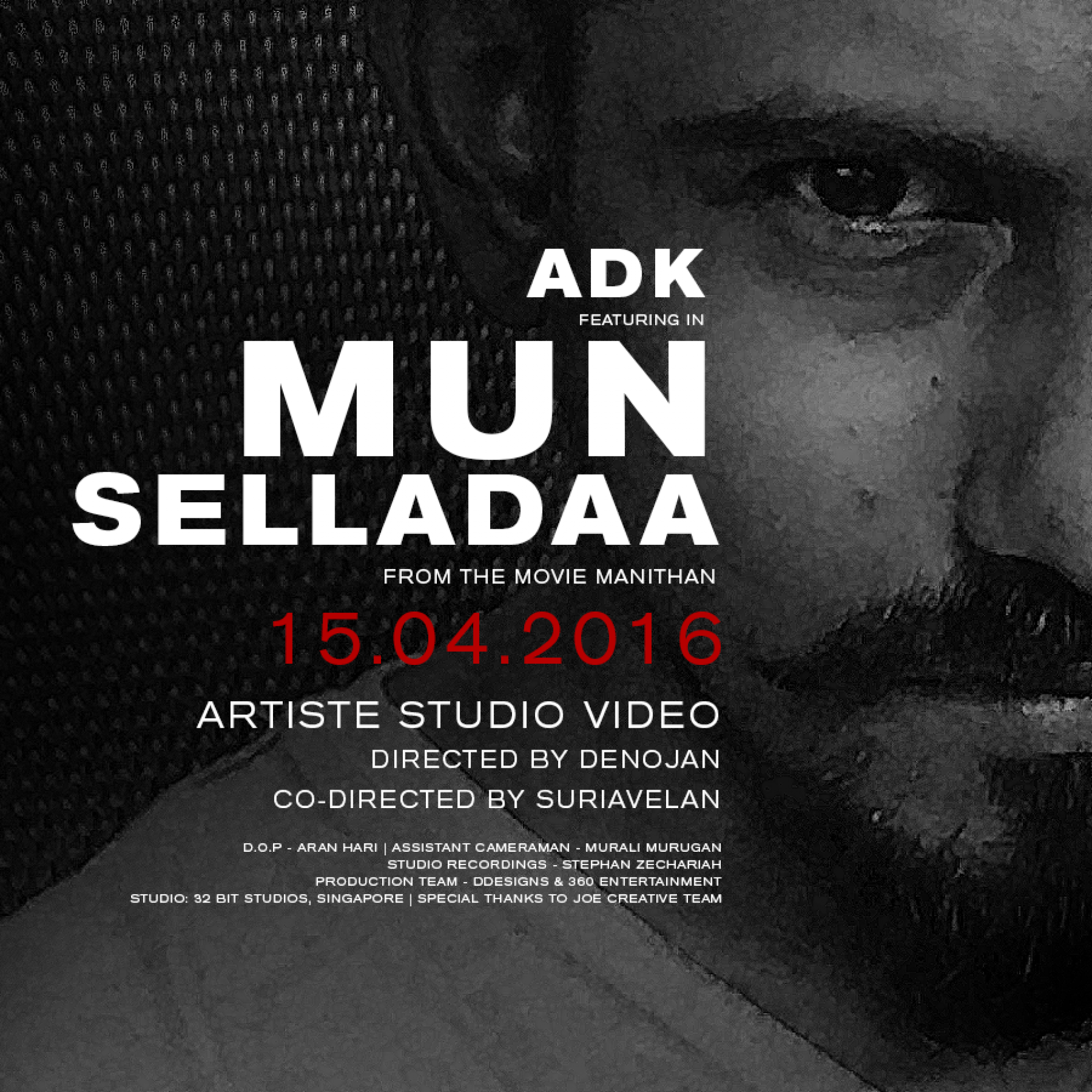 ADK & Anirudh – Mun Selladaa (Artist Studio Version)