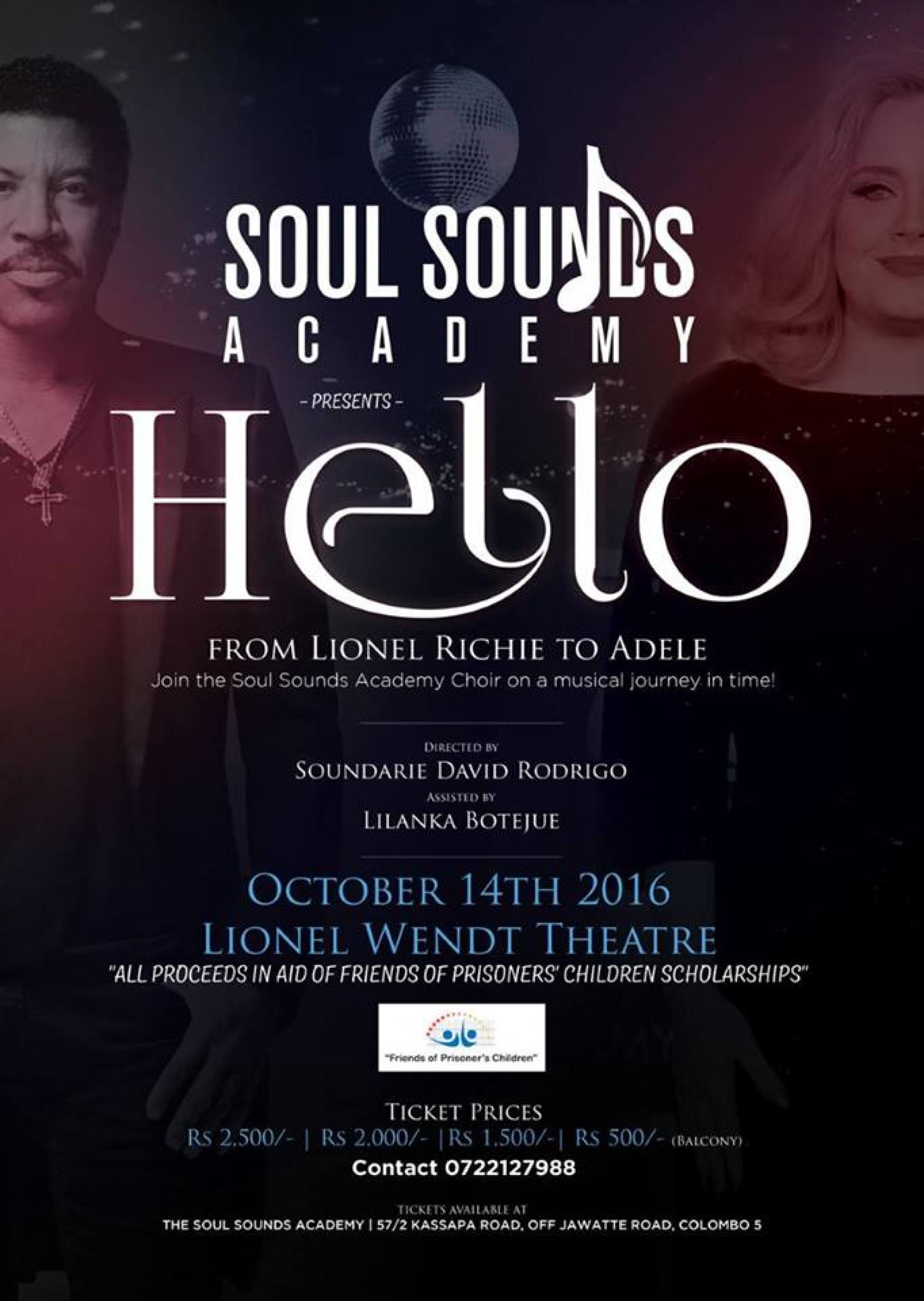 Soul Sounds Academy Presents – Hello