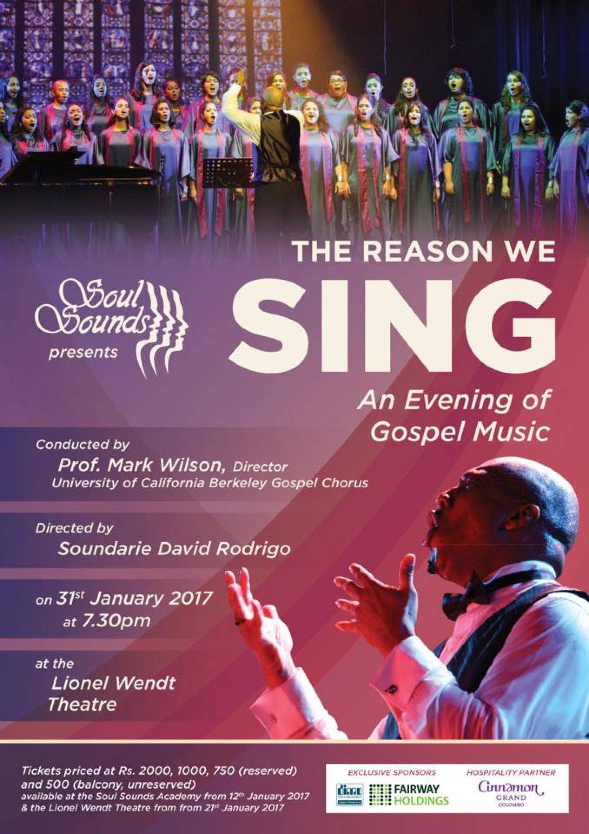 The Reason We Sing – An Evening of Gospel Music