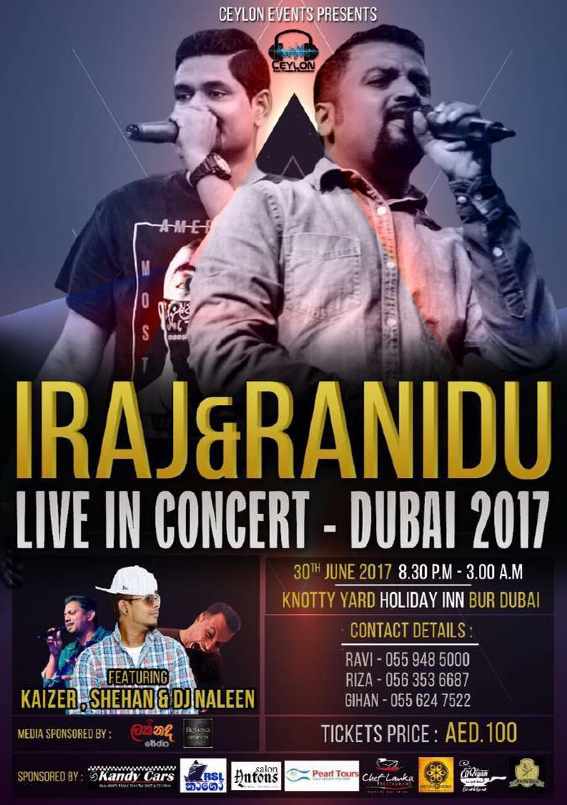 Iraj & Ranidu Live In Concert (dubai)