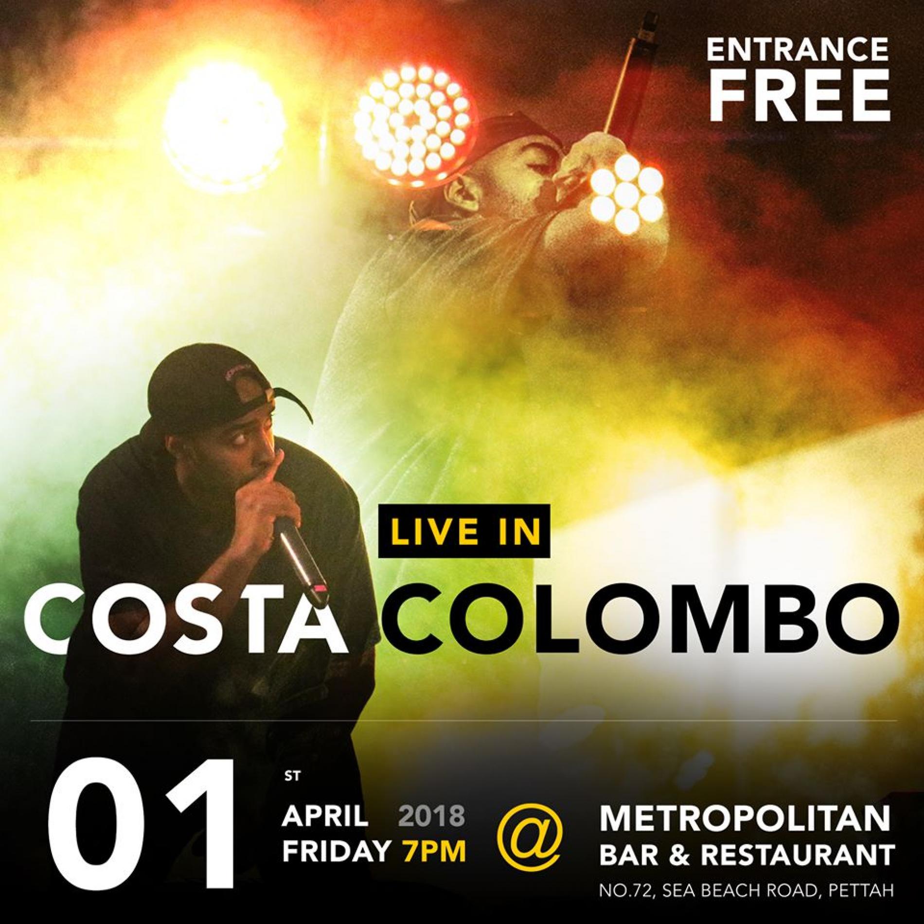 Rapper Costa Has A Show On The 1st Of April