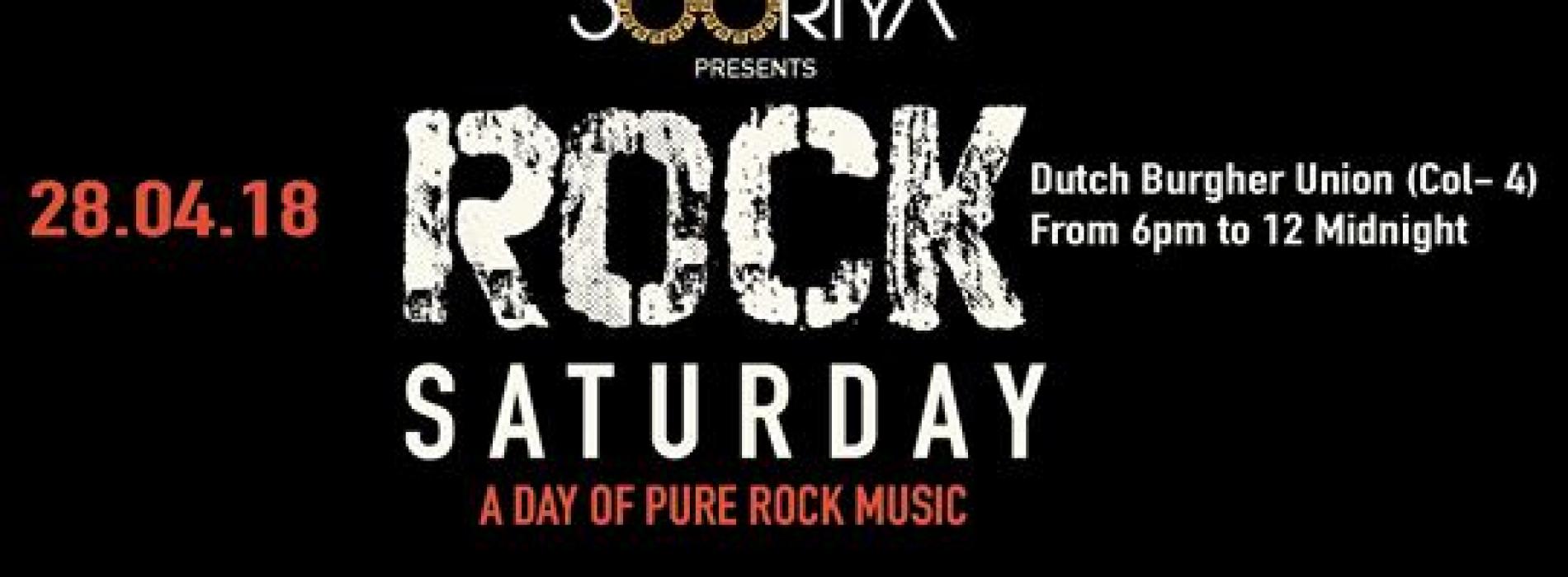 Rock Saturday Is On This Weekend!