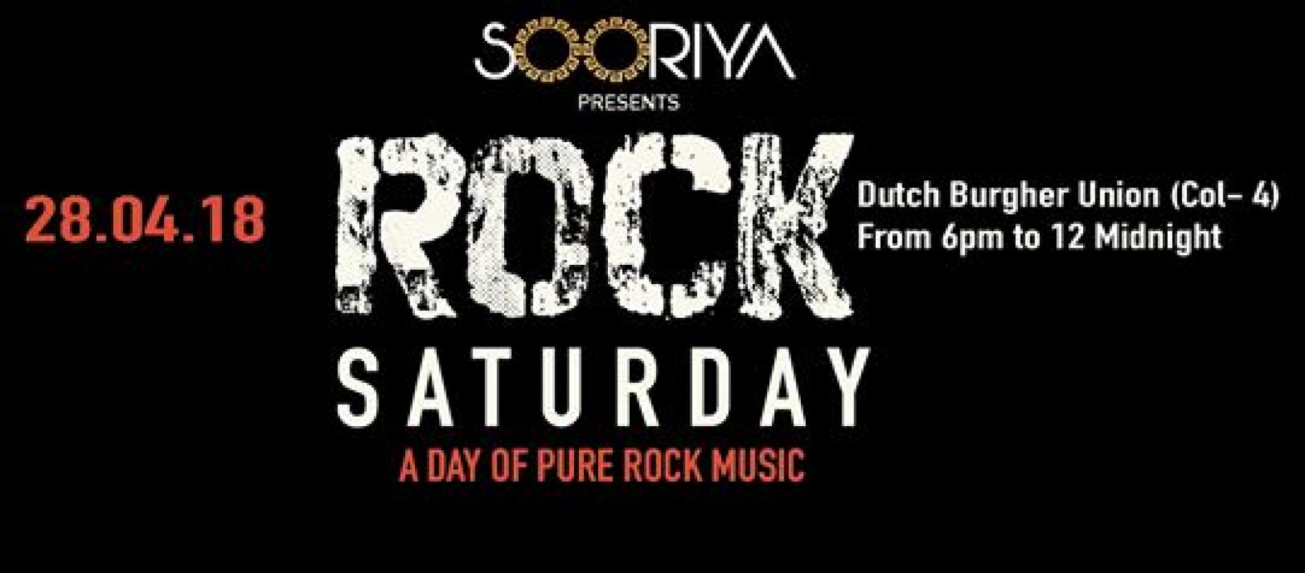 Rock Saturday Is On This Weekend!