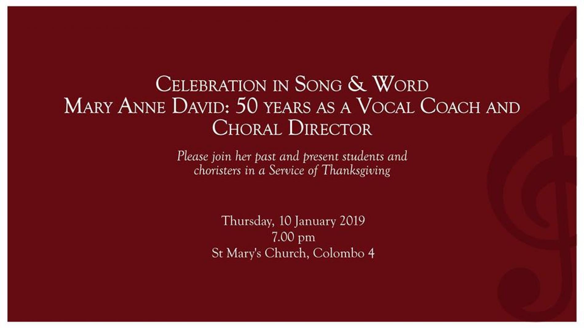 Celebration In Song & Word