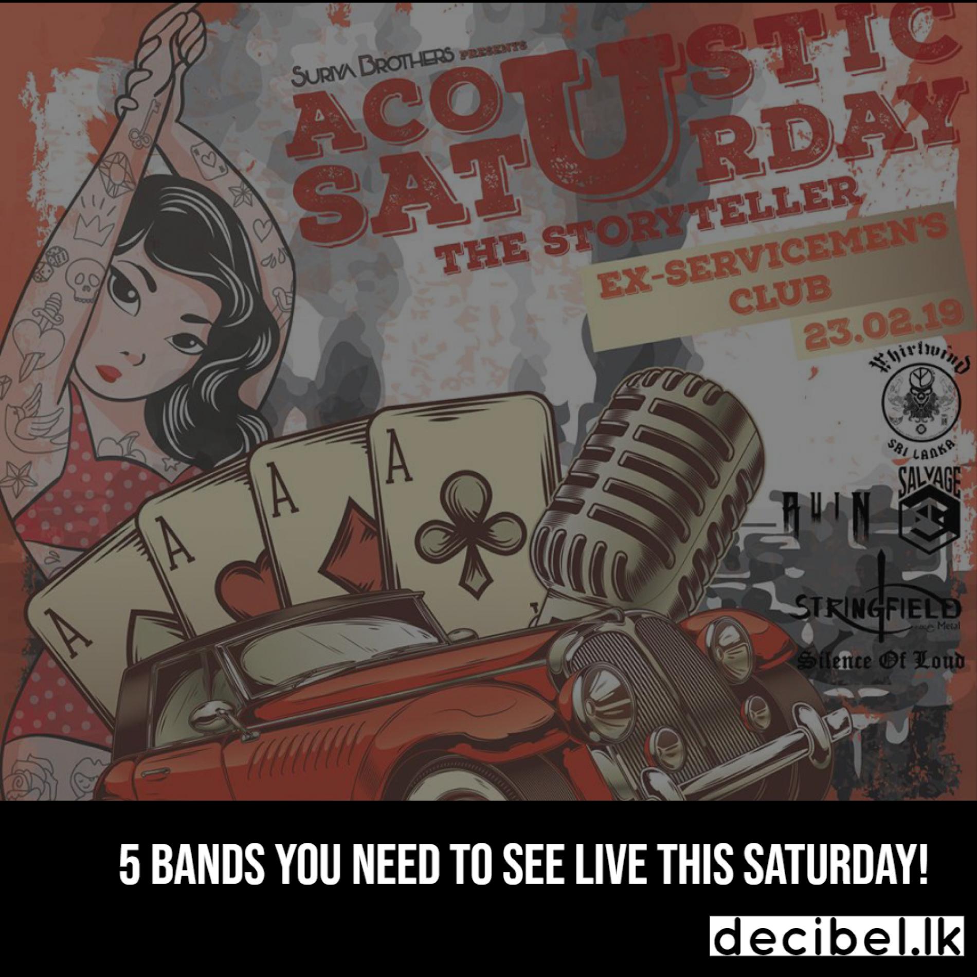 5 Bands You Need To See Live This Saturday!