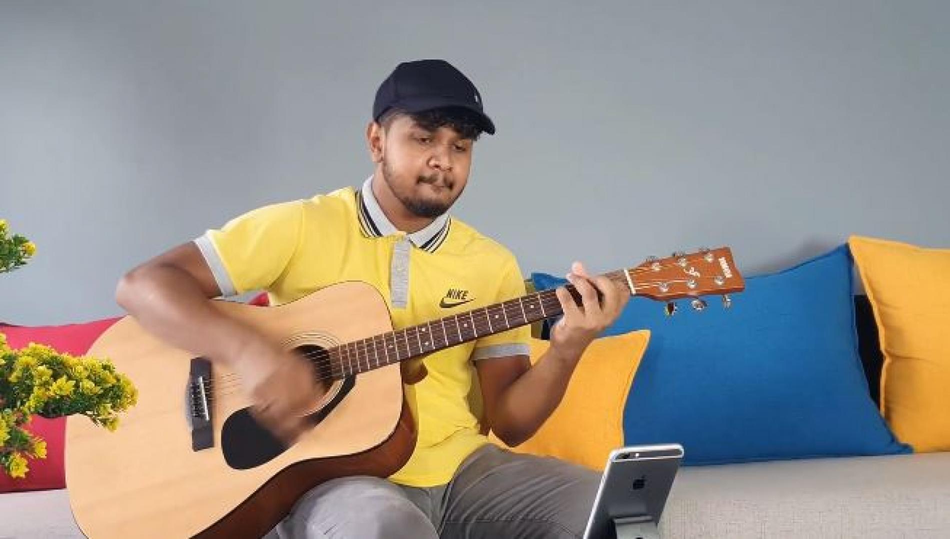 Sahan Liyanage | Sandaganawa (Dhanith Sri) Acoustic Guitar Cover