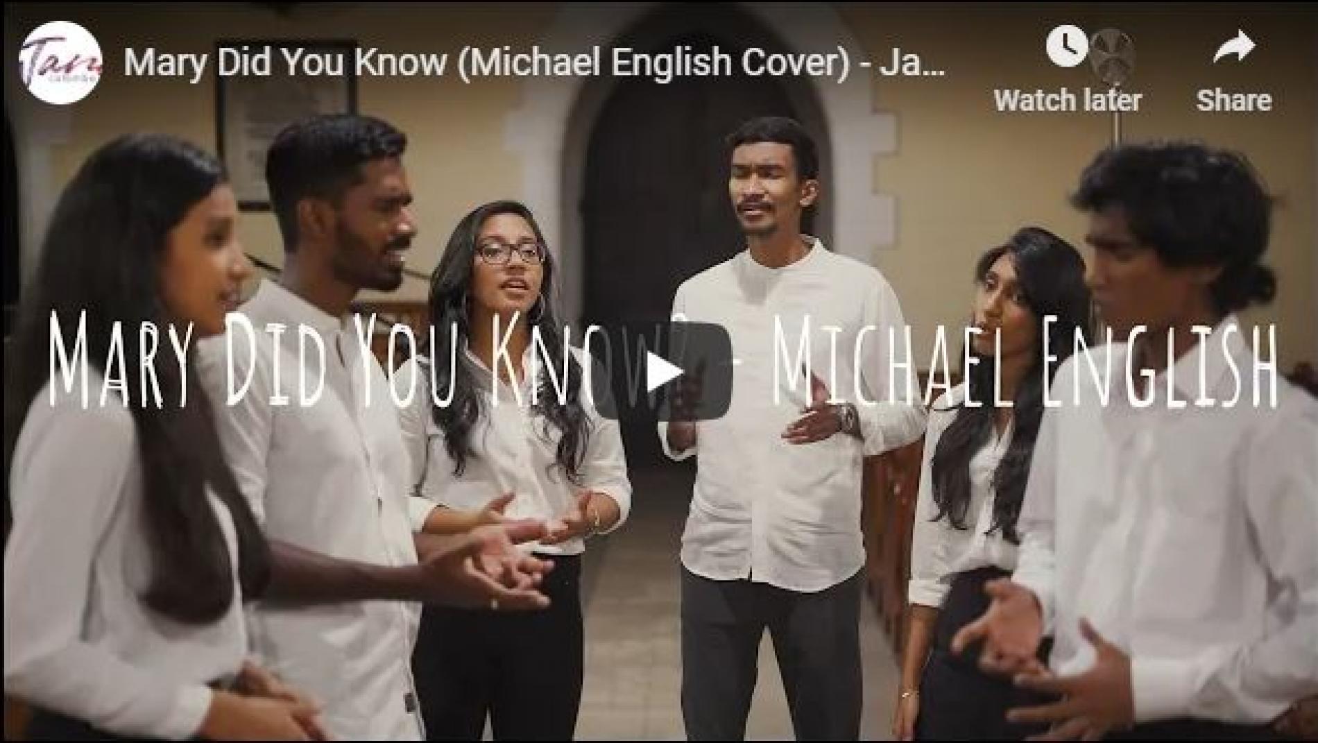New Music : Mary Did You Know (Michael English Cover) – Jam Colombo
