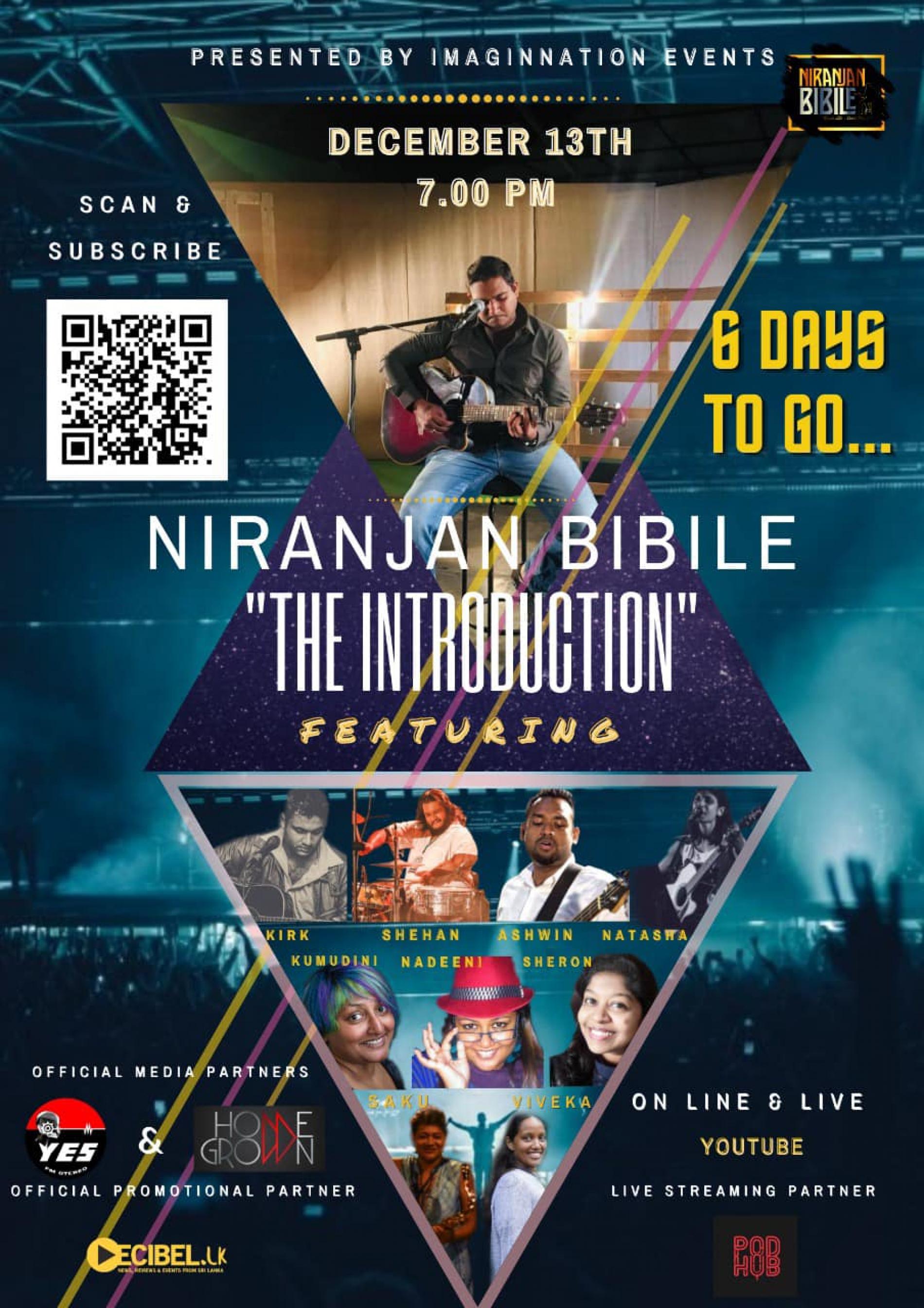 Concert : Niranjan Bibile “The Introduction”