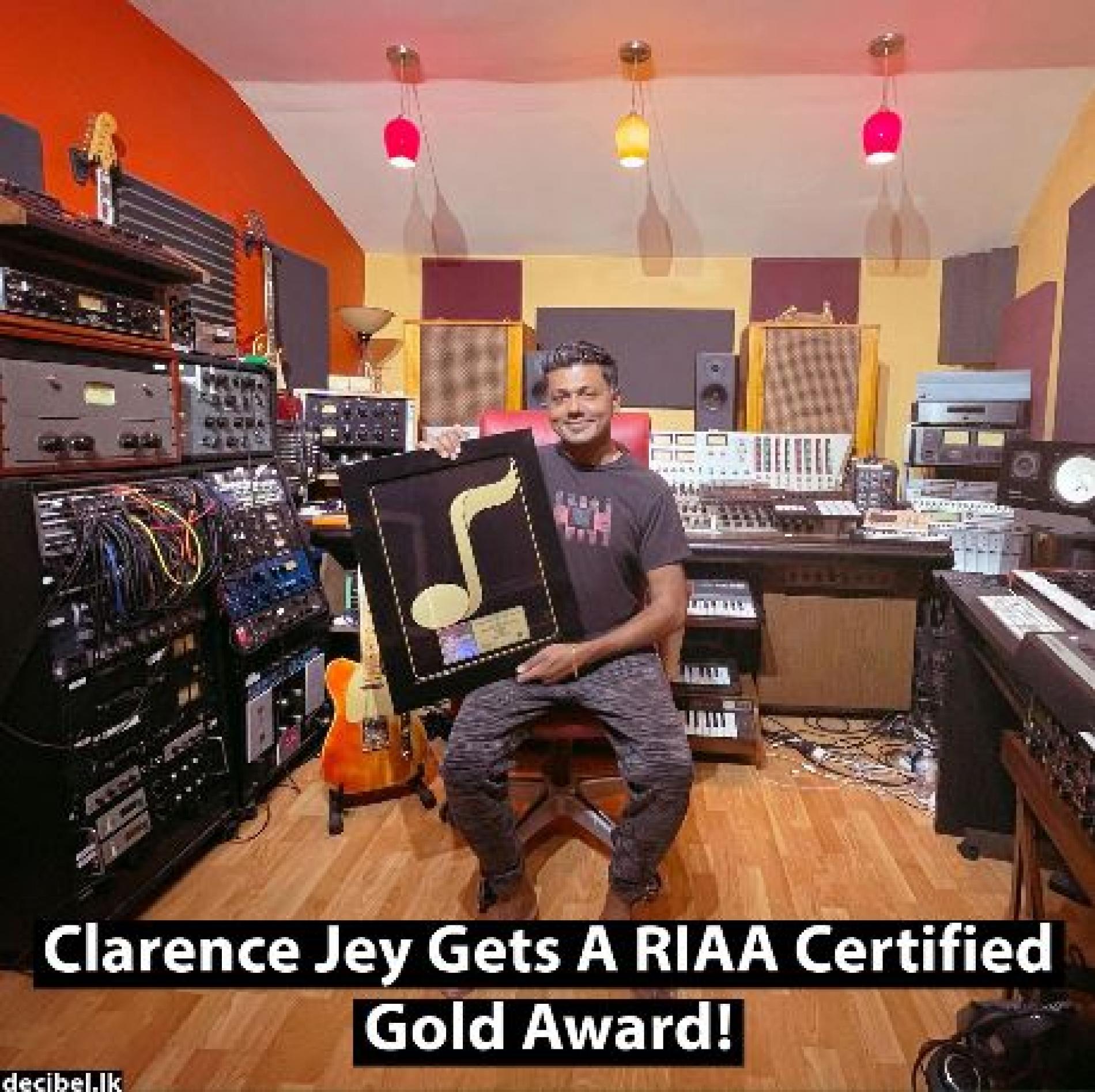 News : Clarence Jey Gets A RIAA Certified Gold Award!