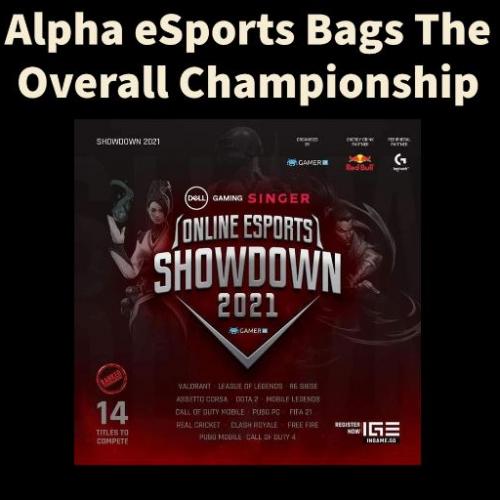 Online eSports Showdown Ends With Alpha eSports Bagging The Overall Championship