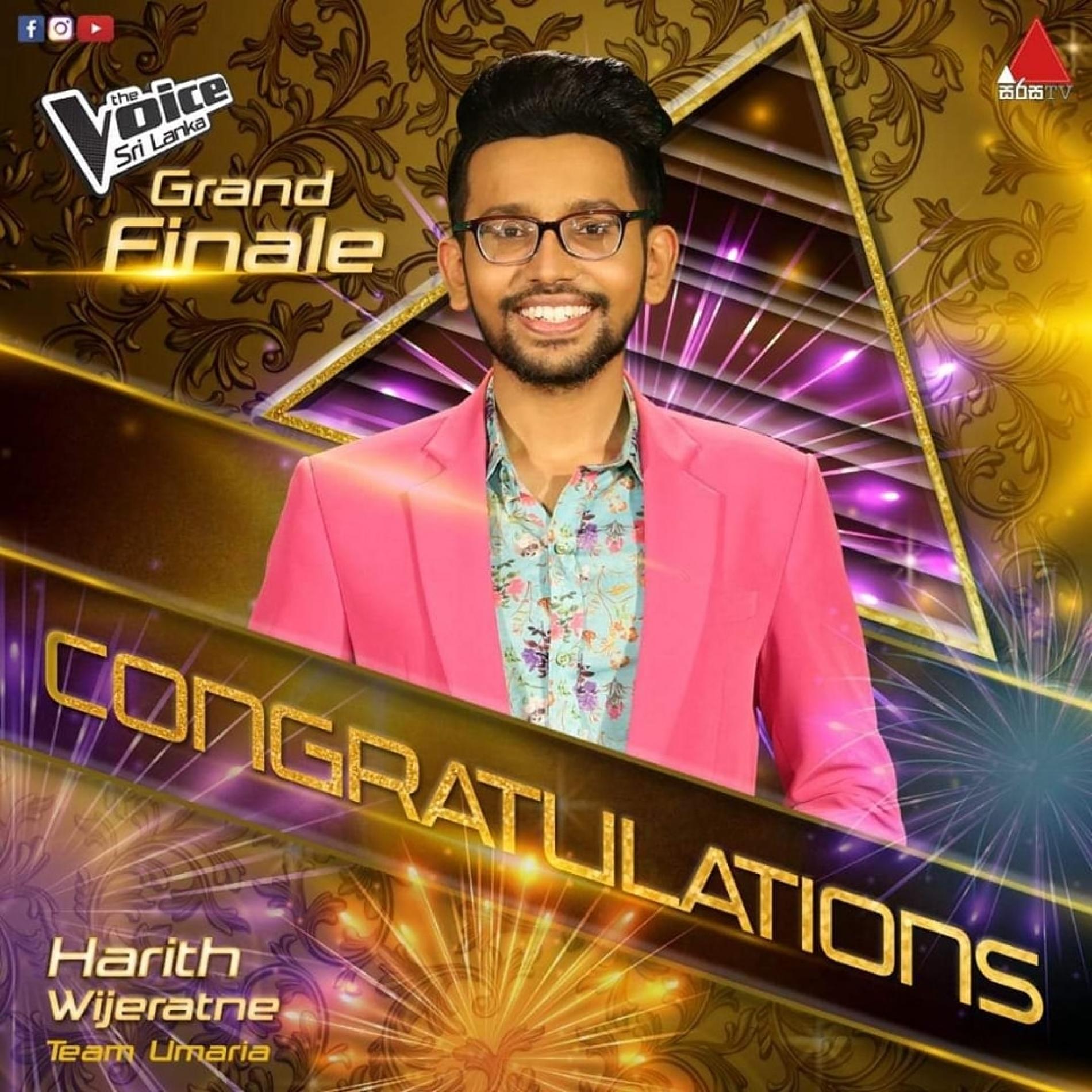 News : Harith Is The First Winner Of The Voice Sri Lanka!