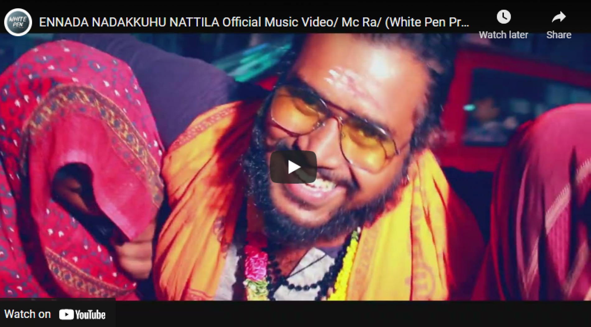 New Music : ENNADA NADAKKUHU NATTILA Official Music Video/ Mc Ra/ (White Pen Productions )
