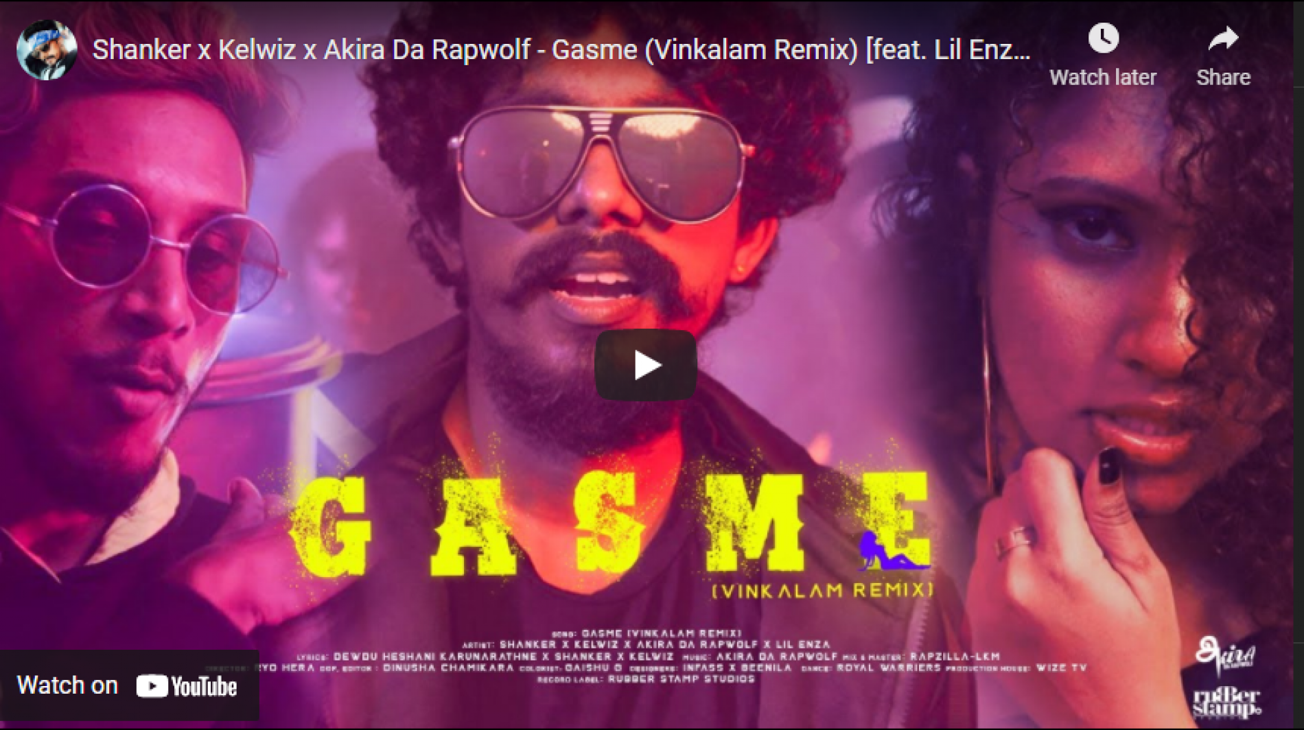 New Music : Shanker x Kelwiz x Akira Da Rapwolf – Gasme (Vinkalam Remix) [feat. Lil Enza] | Official Music Video