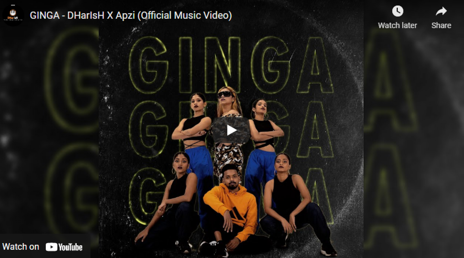 New Music : GINGA – DHarIsH X Apzi (Official Music Video)