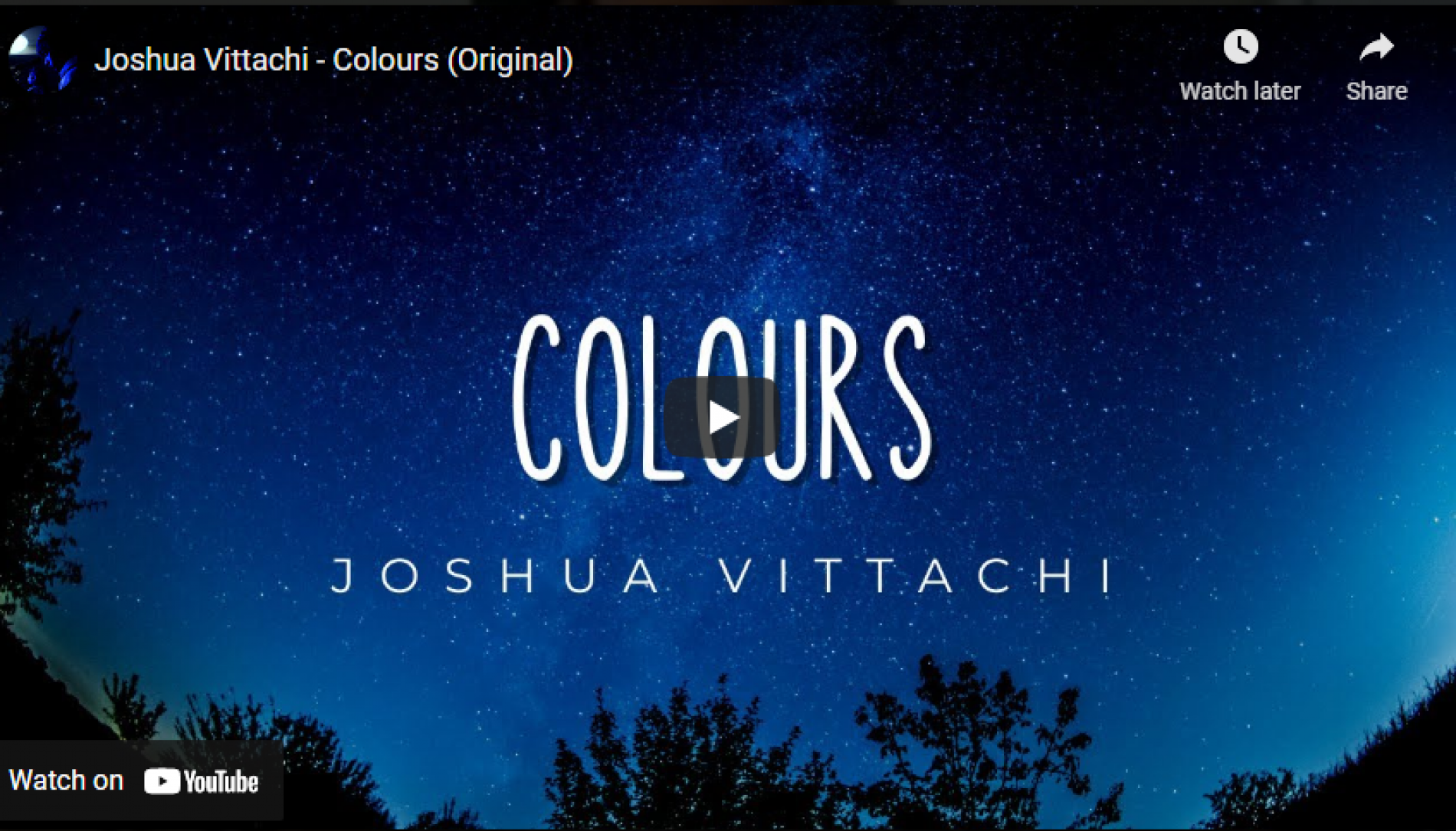New Music : Joshua Vittachi – Colours (Original)