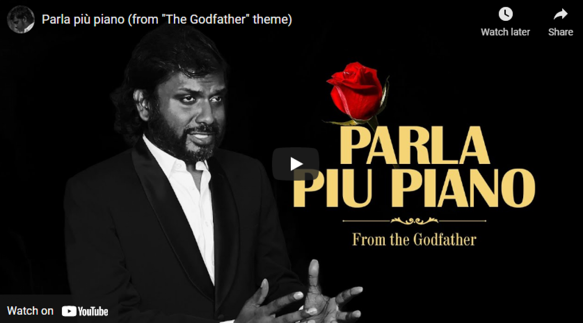 New Music : Sanjeev Niles – Parla Più Piano (from “The Godfather” theme)