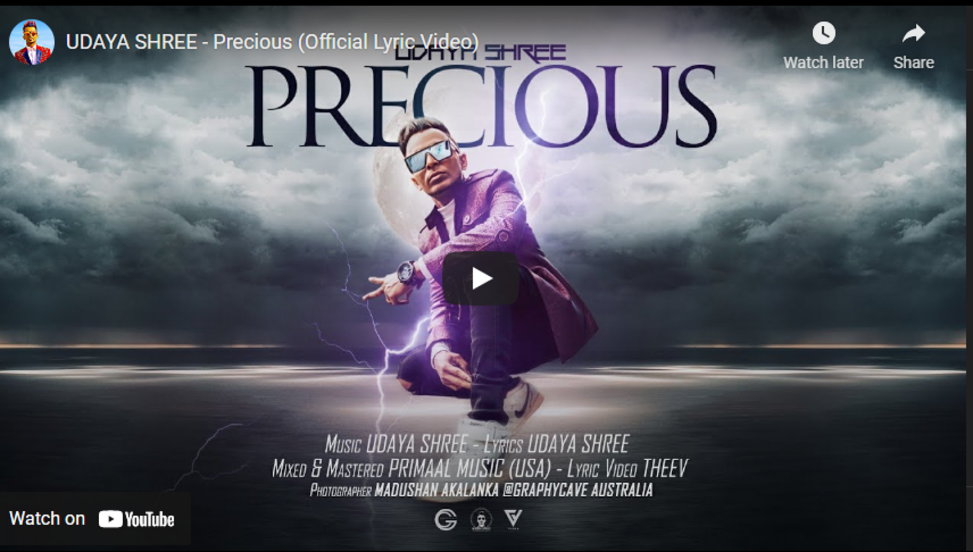 New Music : Udaya Shree – Precious (Official Lyric Video)