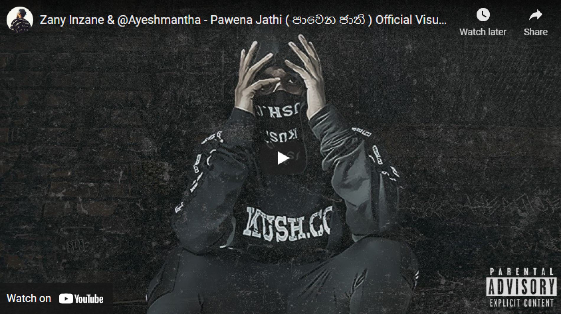 New Music : Zany Inzane & @Ayeshmantha – Pawena Jathi ( පාවෙන ජාති ) Official Visualizer
