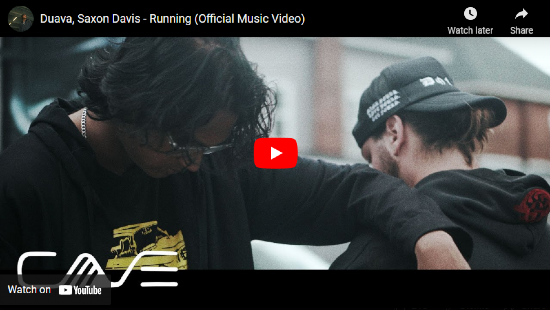 New Music : Duava, Saxon Davis – Running (Official Music Video)