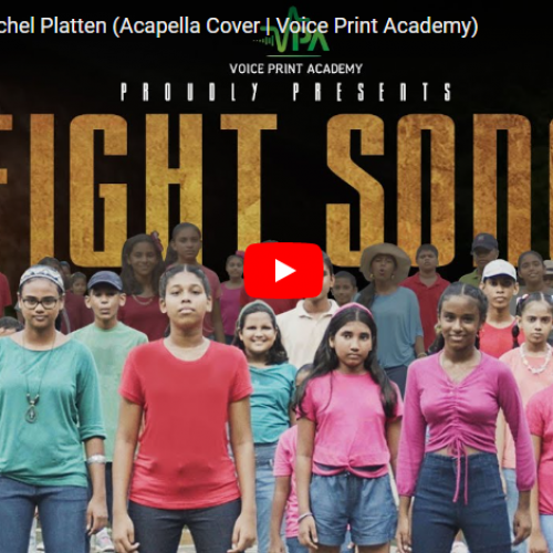 New Music : Fight Song – Rachel Platten (Acapella Cover | Voice Print Academy)