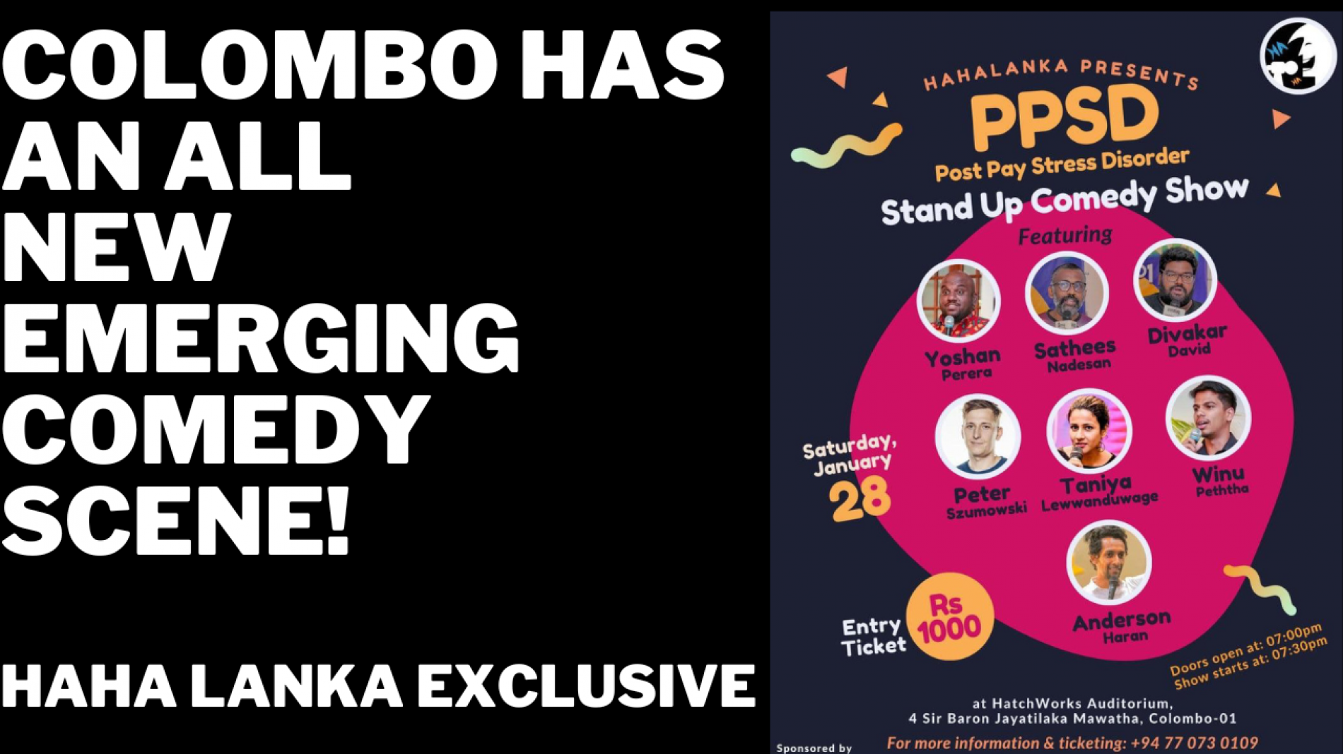 Colombo Has An Emerging Comedy Scene! (Haha Lanka Exclusive)