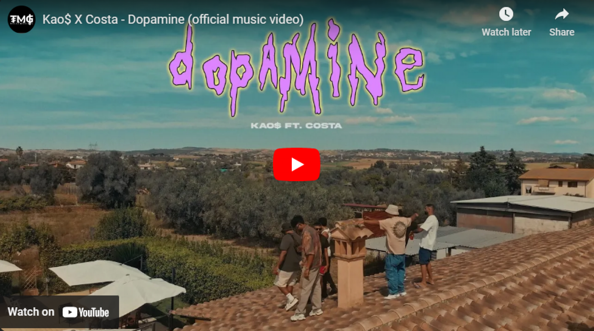 New Music : Kao$ X Costa – Dopamine (official music video)