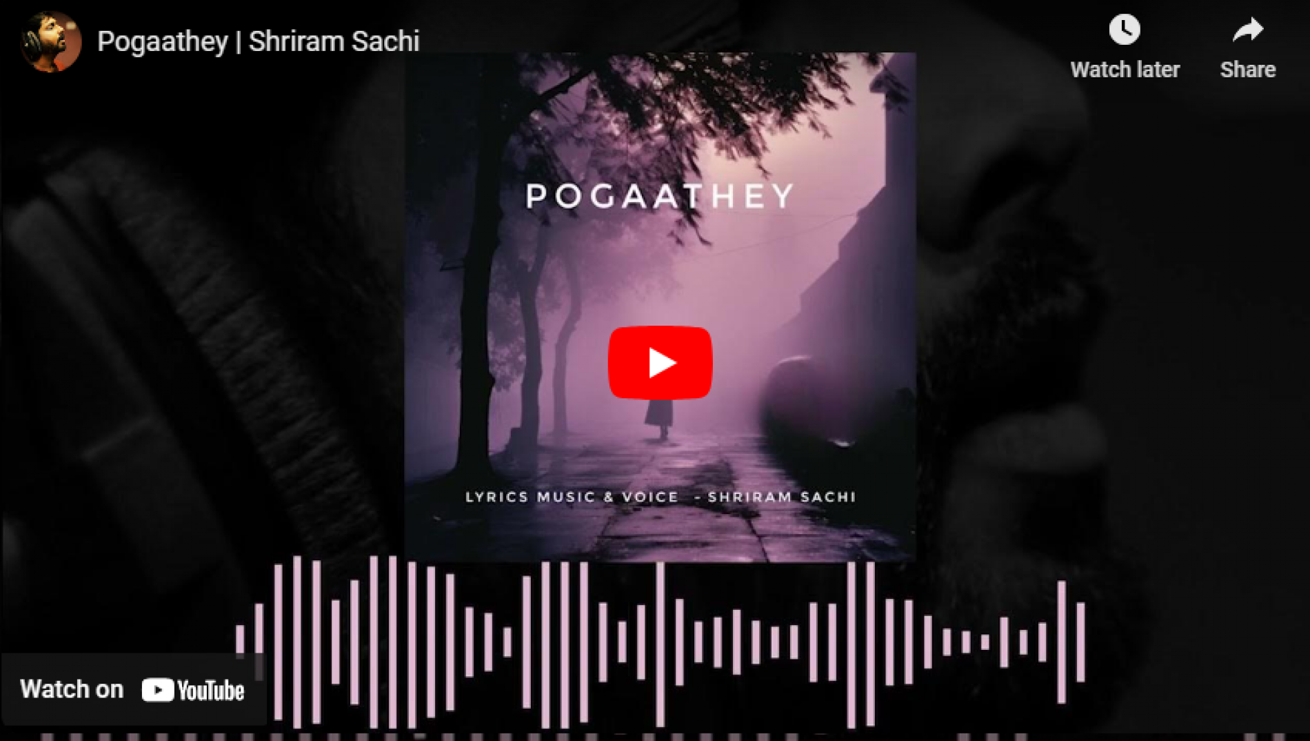 New Music : Pogaathey | Shriram Sachi