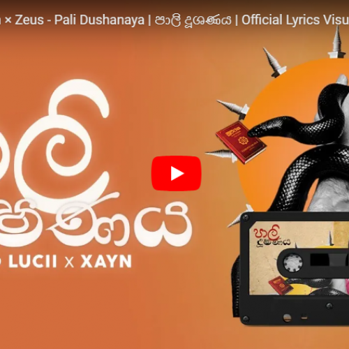 New Music : D Lucii × @Xayn × Zeus – Pali Dushanaya | පාලි දූශණය | Official Lyrics Visualizer