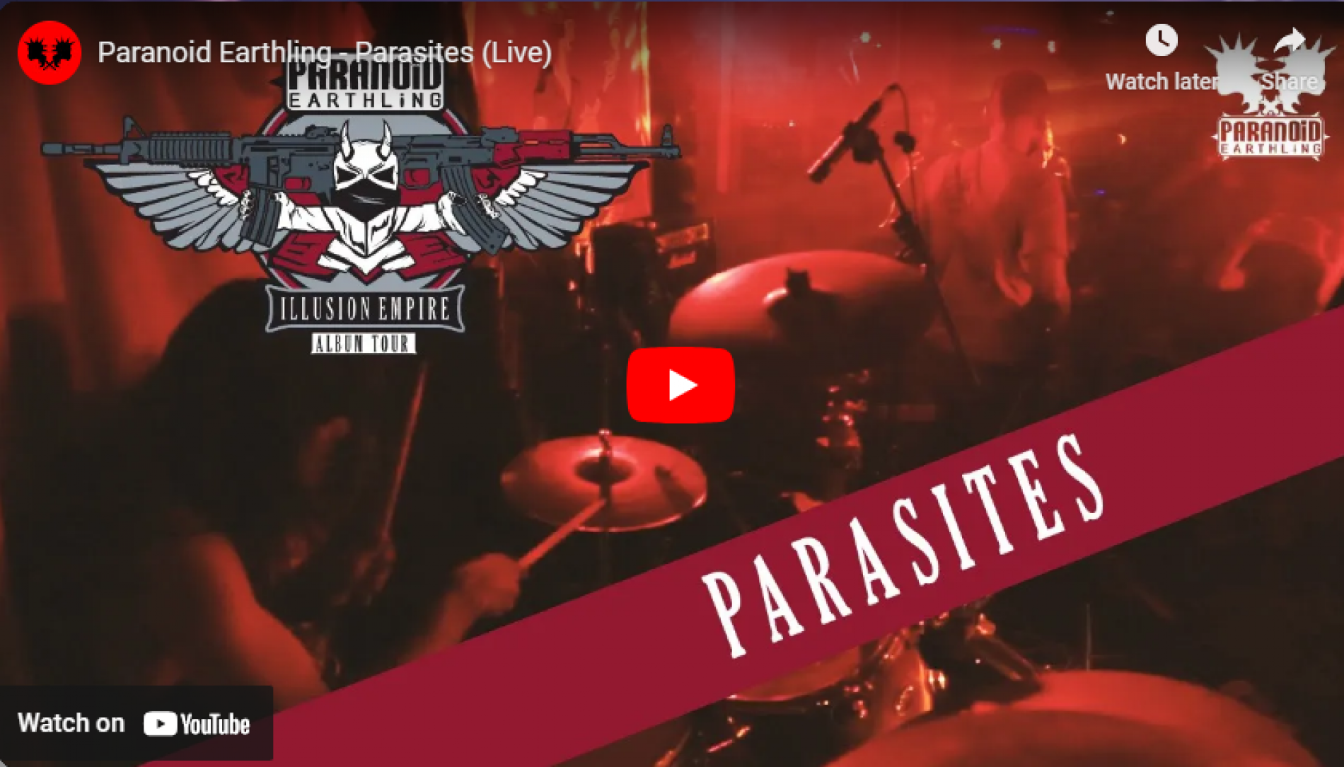 New Music : Paranoid Earthling – Parasites (Live)