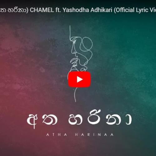 New Music : Atha Harinaa (අත හරිනා) CHAMEL ft. Yashodha Adhikari (Official Lyric Video)
